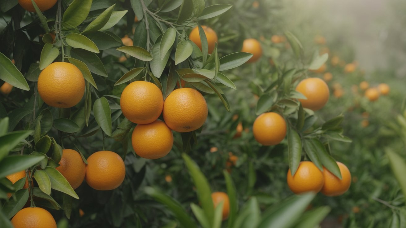Plantación de cítricos con manejo técnico por fases